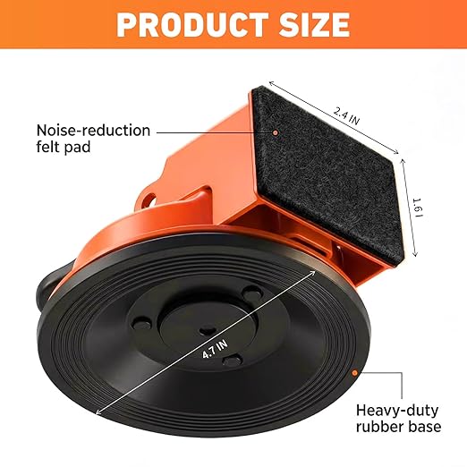 Floor Gap Fixer Tool, Heavy Duty Floor Gap Fixer Tool, Enhanced Vacuum Suction Cup, Professional Grade Gap Closer for Laminate, Wood, Vinyl & Tile Flooring (Black)