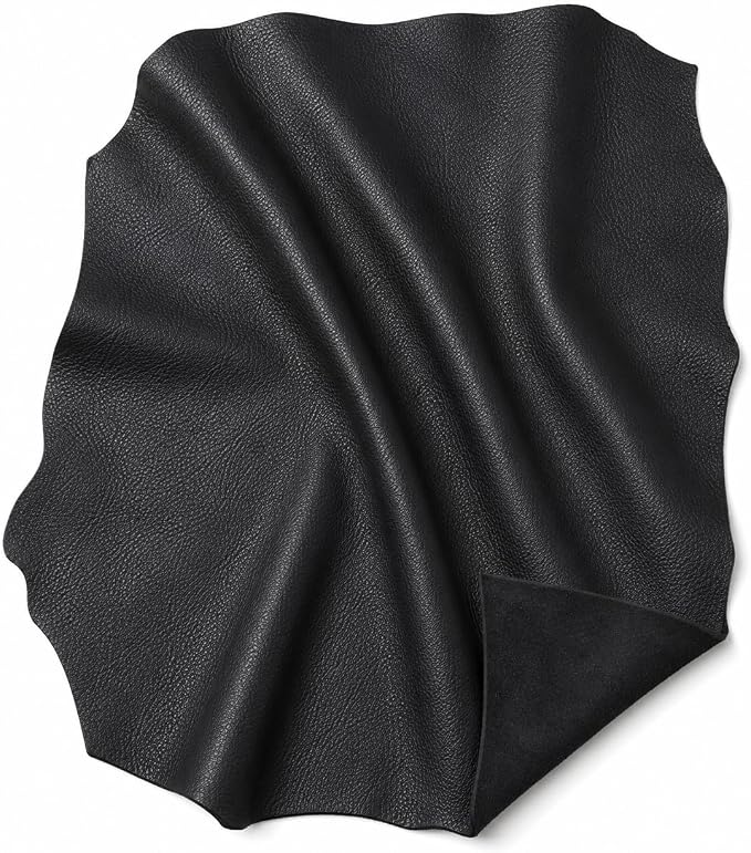 REED Leather HIDES - Cow Skins (20 Square Foot, Black) | Arts and Crafts