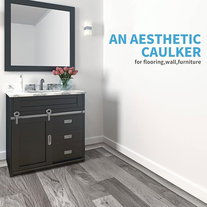 Art3d Self Adhesive Vinyl Strip for Joining Floor Gaps, Carpet Thresholds - 10 FT, 1.57in, Gray (Pack of 2)