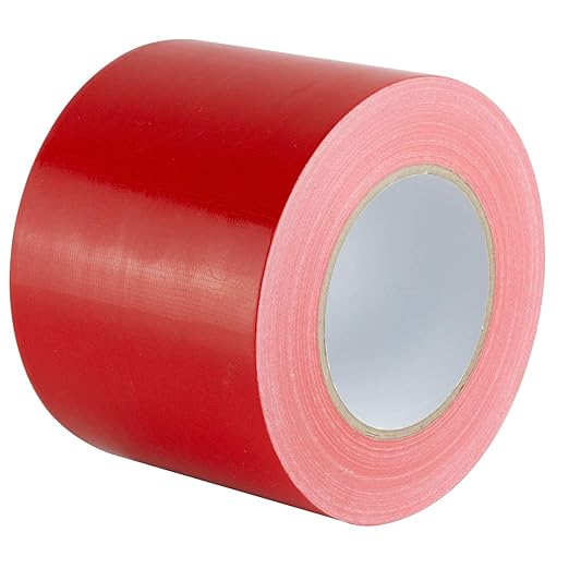 GTSE Wide Duct Tape, Red, 4 Inches x 55 Yards (164 ft), Heavy Duty, Waterproof Repair Tape for Indoor or Outdoor Use, 12 Rolls