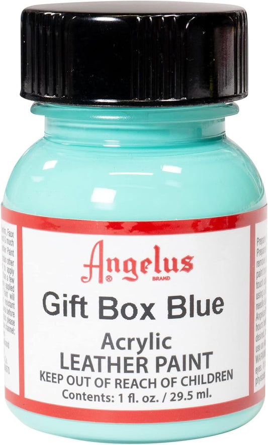 Angelus Acrylic Leather Paint, Gift Box Blue, 1 oz.
