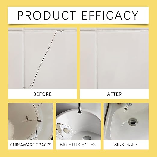 Tile Repair Kit for Chips, Cracks & Surface Gaps, Color Matching Solution for Ceramic, Porcelain & Stone, Easy DIY Application for Floor, Wall, Countertop & Bathroom Surfaces (1pcs)