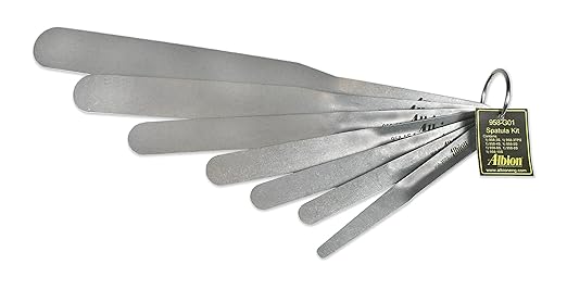 Albion Engineering Original 958-G01 Streamline Flexible Caulk Spatula 7-Piece Set