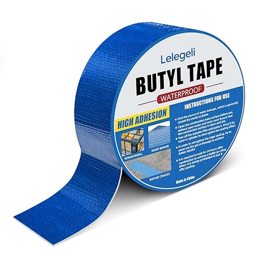 Blue Duct Tape Heavy Duty Waterproof for Sloar Pool Cover Repair, Strong Adhesive, UV Resistant, All Weather Sealant Tape for Indoor Outdoor Repairs, Pool Liner Patch Tape 2 Inch x 16ft
