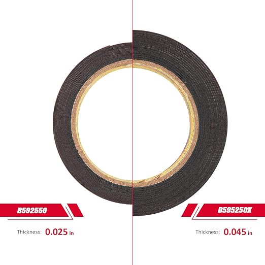 3M Tape 5952 Double Dided 1''x15.4Ft Heavy Duty 0.043in Thick, Black | Waterproof Mounting Tape Foam Tape for Car Home Office Deco Indoor Outdoor