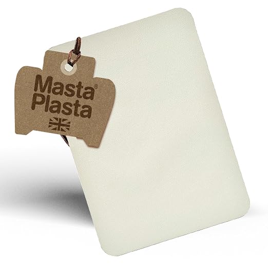 MastaPlasta Original Self-Adhesive Leather Patches for Furniture Repair - Ivory 11" x 8" (28 x 20 cm). Upholstery-Quality Patch for Leather Chair, Leather Patch for Car Seat Repair