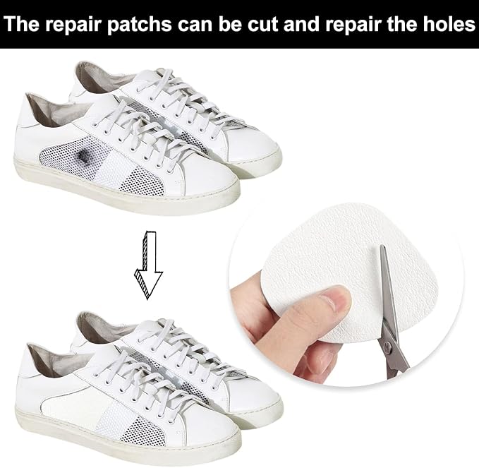 16 Pairs Shoe Heel Repair, Inside Shoe Heel Patch Pad for Holes | Self-Adhesive, Heel Repair, Hole Repair, For Sneaker, Leather Shoes