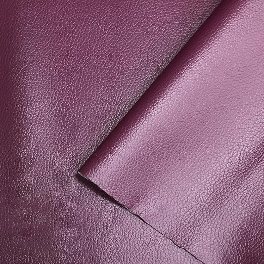 Self Adhesive Leather Repair Patch Dark Purple Faux Leather Fabric 19.7 x 54 Inch Leather Repair Tape Kit for Upholstery, Furniture, Couch, Sofa, Car Seats, Chairs