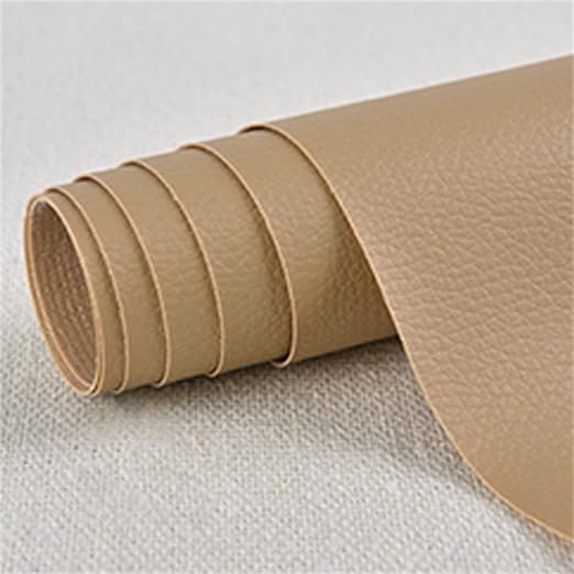 Large Leather Repair Patch for Couches 30 x 137 cm Leather Repair Tape Self,Repair Patch Self Adhesive Waterproof for Couches, Furniture, Kitchen Cabinets, Car Seats Khaki