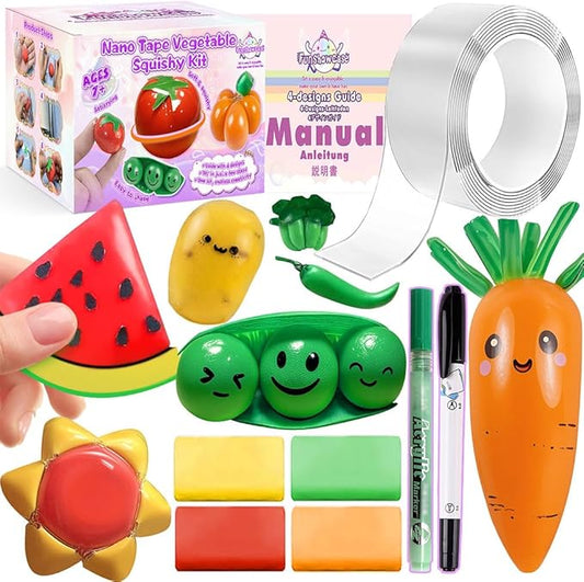 Nano Tape Squishy Kit DIY Vegetables