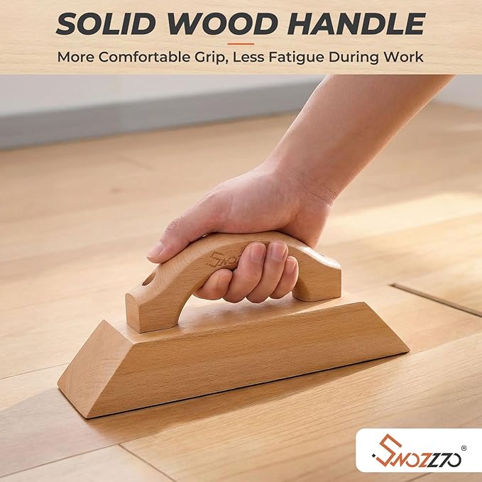 Wooden Floor Gap Fixer Tool Kit,with Comfortable Handle,Heavy-Duty Plank Grabber with 3PCS Washable Pads,for Repairing Gaps in Laminate,iny,and Solid Wood Flooring