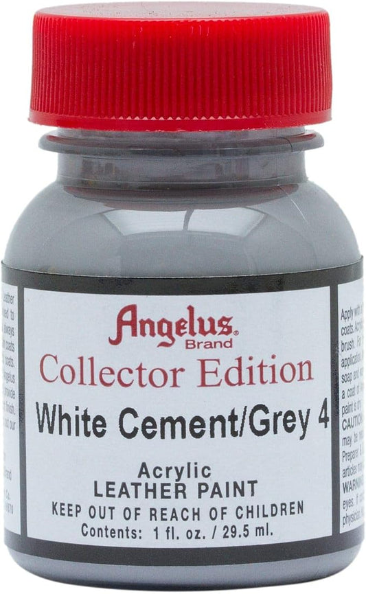 Angelus Collector Leather Paint 1 oz White Cement/Grey 4