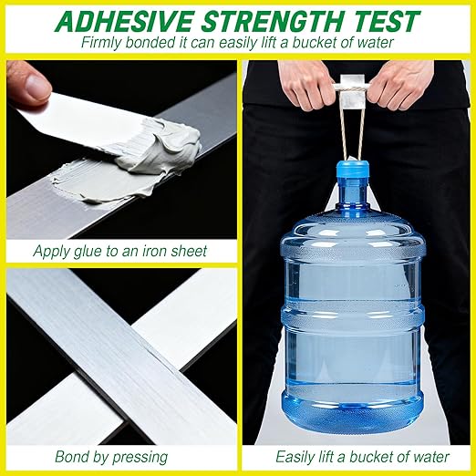 Heavy Duty Metal Glue, Waterproof Epoxy Casting Adhesive, Strongest Welding and Liquid Fillers for Metals Steel Iron Aluminum Plastics Ceramics Cement (Metal Glue 2 Pack)