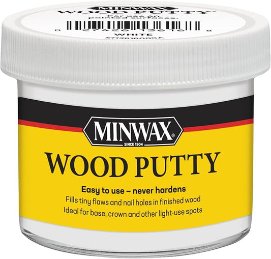 Minwax Wood Putty, White, 3.75 oz.