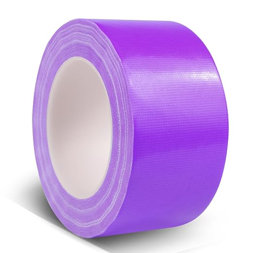 Purple Duct Tape Heavy Duty, 1.88 Inch x 35 Yard Waterproof Strong Adhesive Duct Tape for Indoor Outdoor Repairs Tear by Hand, 1 Roll