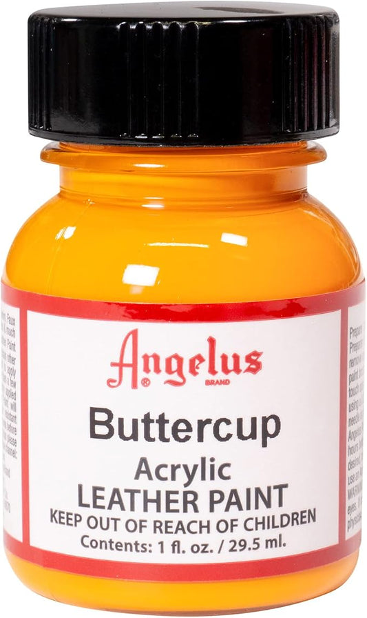 Angelus Acrylic Leather Paint, 1 Fl Oz (Pack of 1), Buttercup