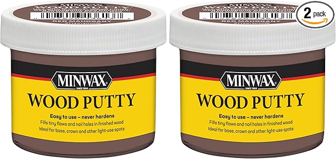 Minwax 13613000 Wood Putty, 3.75 oz, Red Mahogany (Pack of 2)