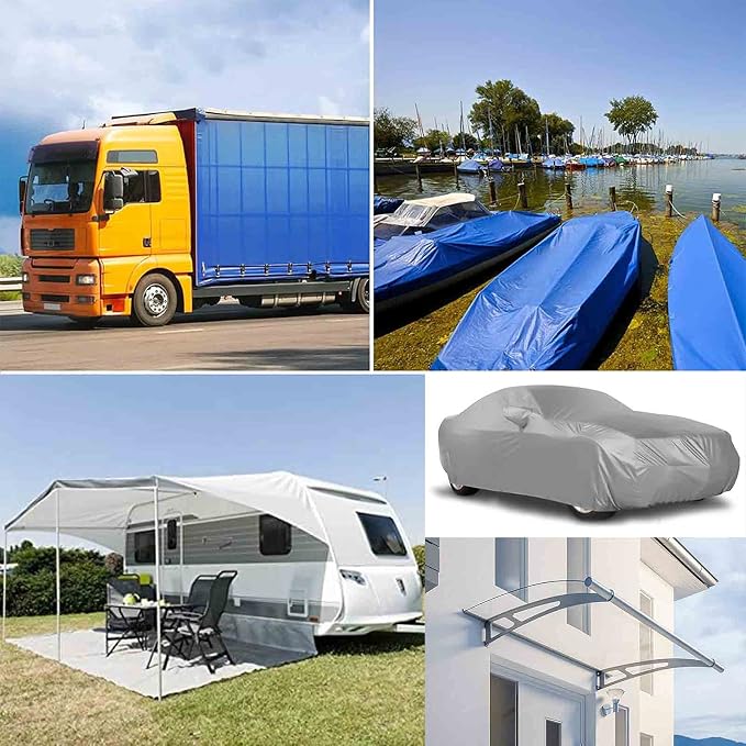 Awning Repair Kit - Waterproof Fabric Repair Tape for Boat Covers, Tent, RV Covers, Tarp, Sail