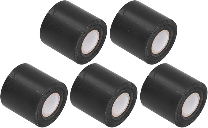 5pcs Air-Conditioner Pipe Tapes Oil- Tube Pipe Wrapping Tape Protective Tape Leakage Repair 6cm Width (Black)