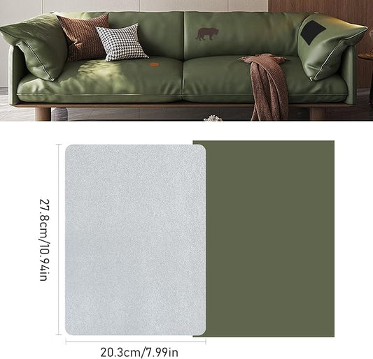 SYLVASS Self Adhesive Leather Repair Patches for Couch, Sofas, Furniture, Car Seats, Office Chairs, Pack of 2 Sliver