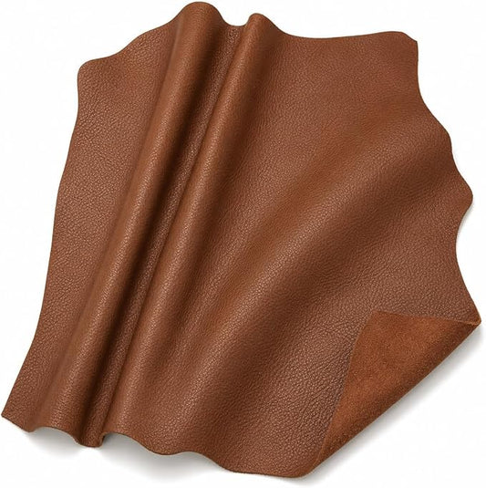 REED Leather HIDES - Cow Skins for Upholstery Crafts (100 Square Foot, Brown)