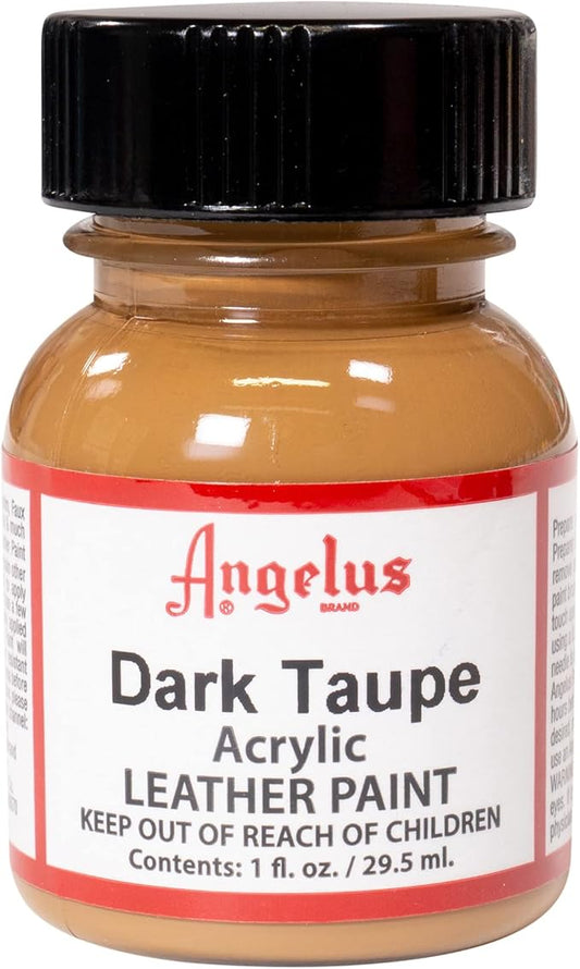 Angelus Acrylic Leather Paint, Dark Taupe, 1 oz.