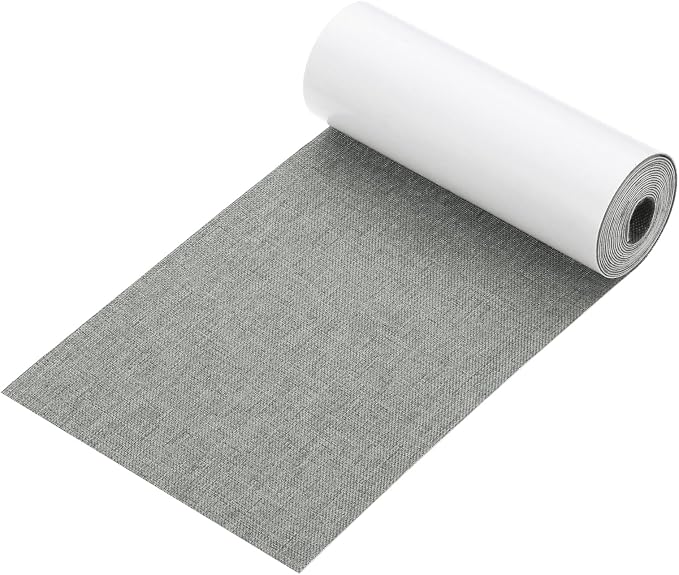 PATIKIL 70x4.4 Inch Linen Repair Tape, Repair Fabric Patch Self Adhesive Couch Patch Line Repair Patch for Furniture Sofa Car Seats Office Chairs, Dove Gray