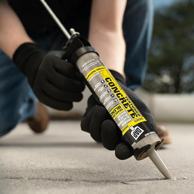 DAP 7079808676 Concrete Filler, Textured Gray, 10 Ounces (Pack of 2)