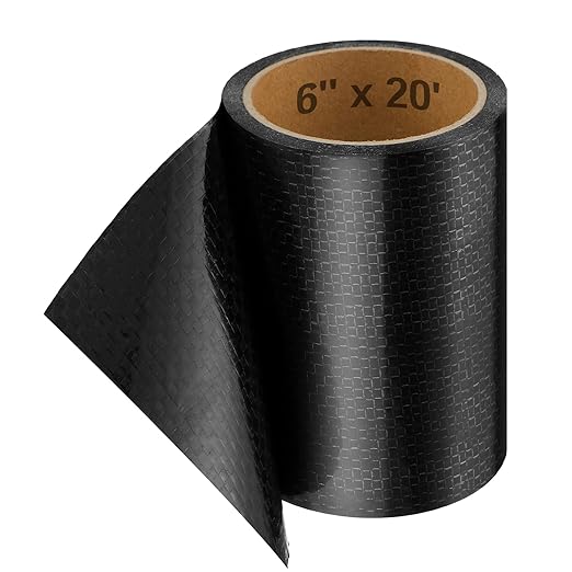 Frienda 6 Inches x 20 Feet RV Underbelly Tape RV Underbelly Material Corrugated Waterproof Flex Belly Tape Thick Adhesive Patch Sealing Mobile Home Camper Travel Trailer Tear Repair