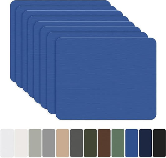 OAZ 8 Pieces 7.87 x 5.9 inch Nylon Repair Patches Nylon Fabric Patch Self-Adhesive Fabric Repair Tape Waterproof Lightweight Outdoor Gear Patch Kit for Down Jacket Clothing Tent Bag (Royal Blue)