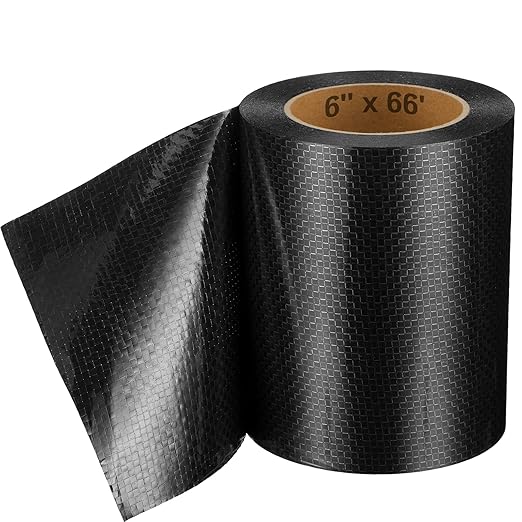 Frienda 6 Inch x 66 Feet RV Underbelly Tape RV Underbelly Material Corrugated Waterproof Flex Belly Tape Thick Adhesive Patch Sealing Mobile Home Camper Travel Trailer Tear Repair