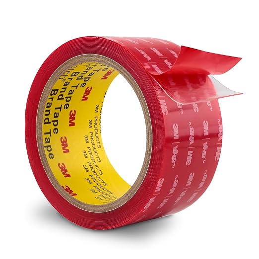 3M Heavy Duty Double Sided Tape 2''x15.4Ft 0.04in Thick Clear 4910 | Adhesive Waterproof Mounting Tape Foam Tape for Car Home Office Decov