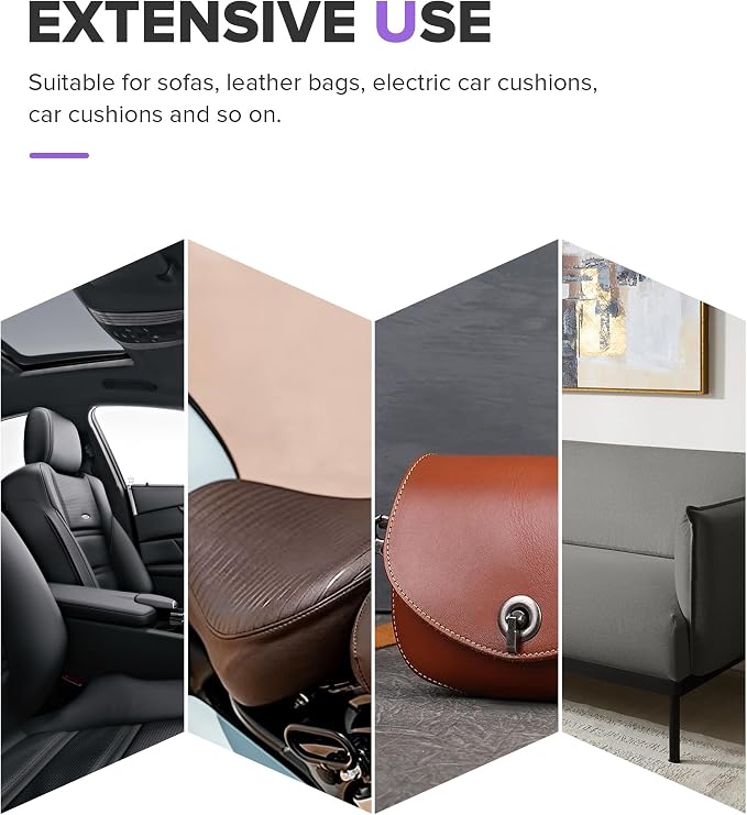2PCS Leather Repair Patch,Car Accessories Universal PU Vinyl Self Adhesive Leather Repair Patch for Car Upholstery Seat,Ideal for Covering Tears,Scratches (Coffee)