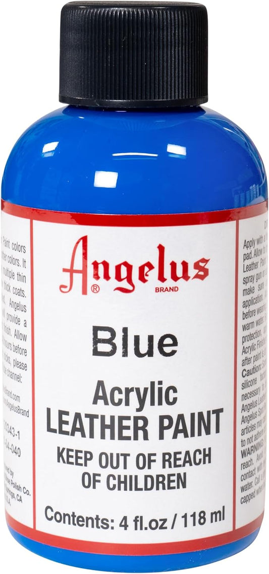 Angelus Acrylic Leather Paint, 4 Fl Oz (Pack of 1), Blue