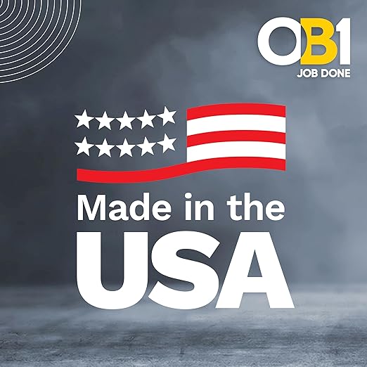OB1 Universal Caulk Sealant & Adhesive Gray 10.1oz | Professional Grade Premium All-in-One Advanced Hybrid 2-in1 | Water Resistant Internal & External | Shrink Crack UV & Fade Resistant | 1 Cartridge
