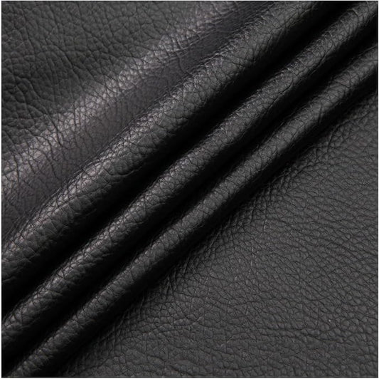 Self Adhesive Leather PU Fabric Leather Repair Patch 100x138cm Multicolor Available Anti Scratch Leather Tape Upholstery Vinyl Sticker for Couch Sofas Furniture Drivers Seat(Black)