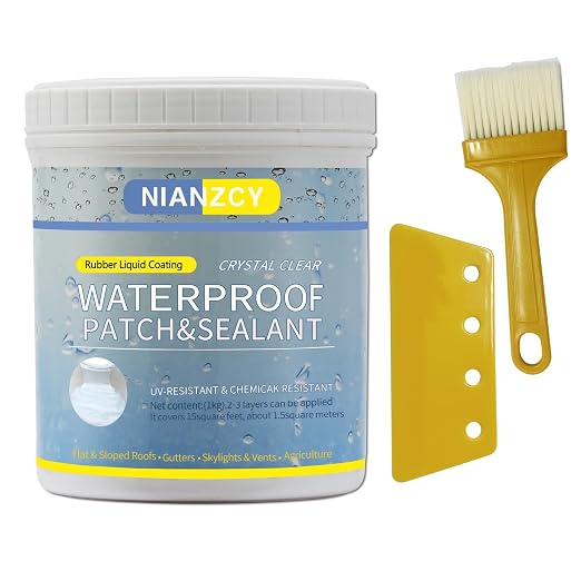 Liquid Waterproof Sealant - Invisible Waterproof Agent - Transparent Repairing Leak Adhesive, Indoor & Outdoor (17.6 OZ)