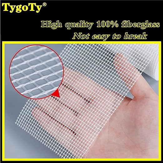 Drywall Joint Mesh Tape 2“×180 Ft，Strong Self-Adhesive 100% Fiberglass Drywall Repair Tape for Wall Crack and Seam Patch,White
