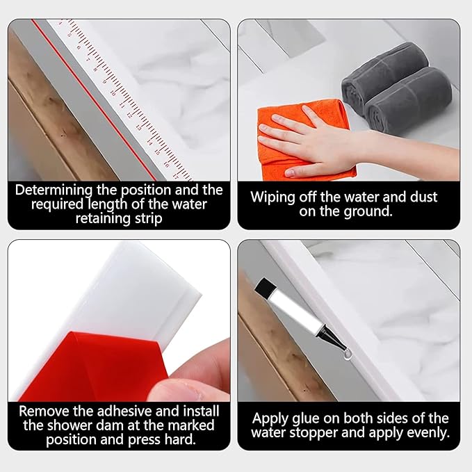 3/4 Inch Flexible Quarter Round Molding, Peel and Stick Rubber Floor Trim, Quarter Round Trim with 3m Tape, Self-Adhesive Bathtub Trim Molding