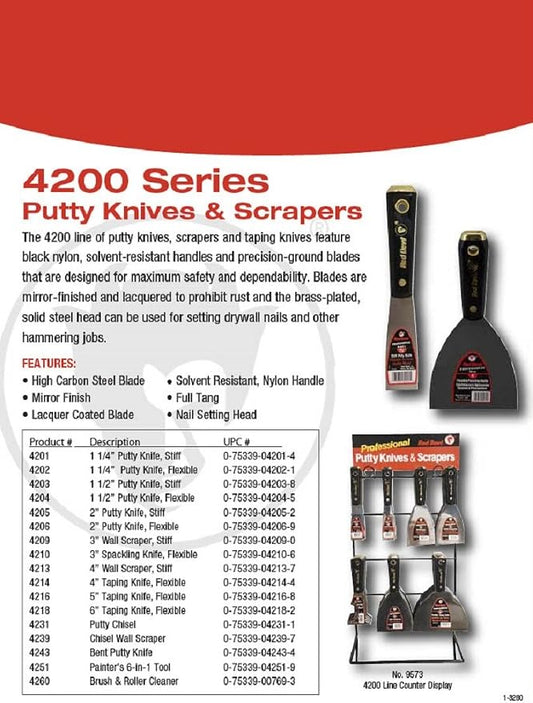 Red Devil 4204 1 1/2" Flex Putty Knife