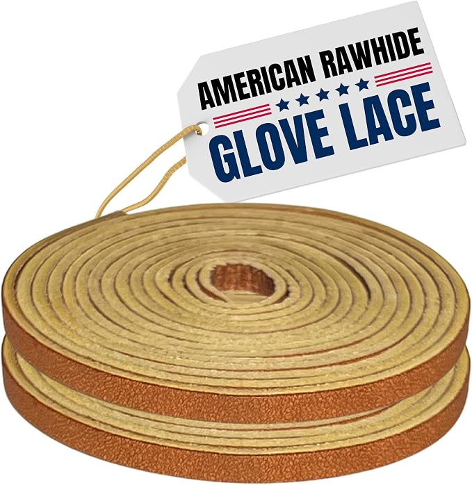 Covey Baseball Glove Lace Kit - 72-Inch Laces for Repair and Relacing | Premium American Rawhide Leather 3/16" Width - Universal Fit for Softball and All Mitt Brands