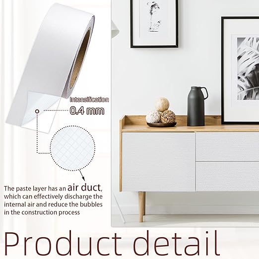 White Mirror Border Peel and Stick, 2 Inch X 39 Ft Adhesive Tape for Furniture, PVC Self-Adhesive Border Waterproof Bathroom Mirror Frame Sticker for Cabinet, Door, Photo Frame