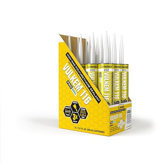 Tremco Vulkem 116 Polyurethane Sealant 10.1 oz. (12, White, Case)