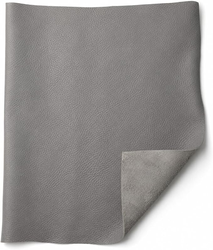 REED Leather HIDES - Cow Skins (10 Square Foot, Gray) | Arts and Crafts