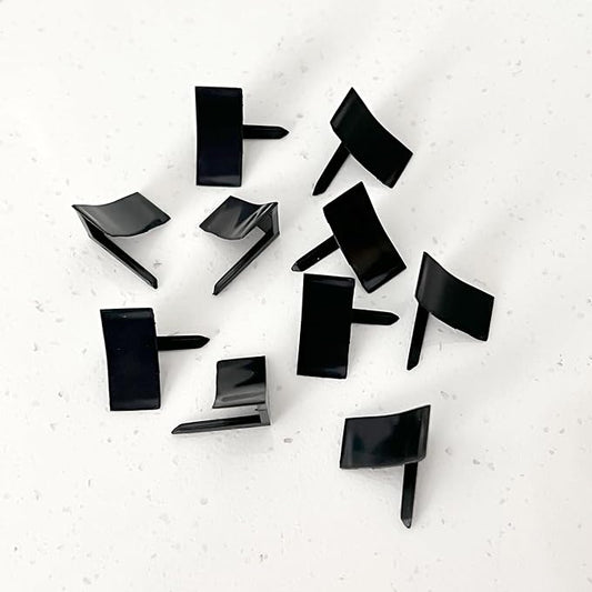 InstaTrim End Caps - 10 Black 1/2" Wide Trim End Cap Pieces - End Cap Corners for Flexible Trim - Paintable