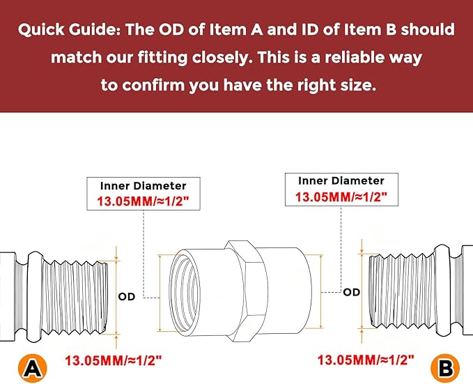 Pack of 12, 1/4" FeMale NPT to 1/4" FeMale NPT Solid Brass Pipe Fitting Coupler, Brass Coupling Hose Fittings Adapter for Pipe Leak Repair, Bathroom Remodeling, Tool Extensions