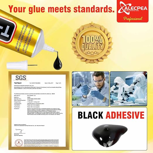 ALECPEA Upgrade T-7000 Black Adhesive Glue - 3PCS 50ml | High-Performance Waterproof Adhesive for Precision Repairs, Perfect for Phone, Electronics, Jewelry, and Crafts