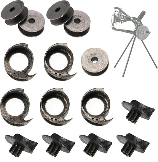 BEAMNOVA Set of 15 Attachment Kit for Leather Cobbler Sewing Machine Replacement for Heavy Duty Hand Sewing Machine