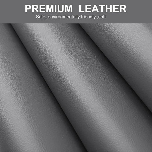 Leather Repair Patch Tape, 17x120 inch Large Self Adhesive Leather Repair,Vinyl Repair Patch Kit for Couches, Car Seats, Chairs, Furniture 17X120 inch,Grey