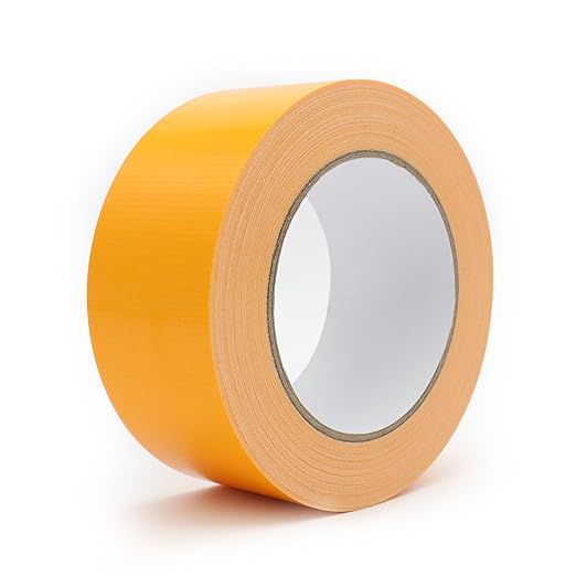 Heavy Duty Duct Tape 2 Inch X 33 Yards, 8.5 Mil Thickness, Multi Purpose Yellow Duct Tape, No Residue, Waterproof and Tear by Hand - for Repairs, Industrial, Professional Use